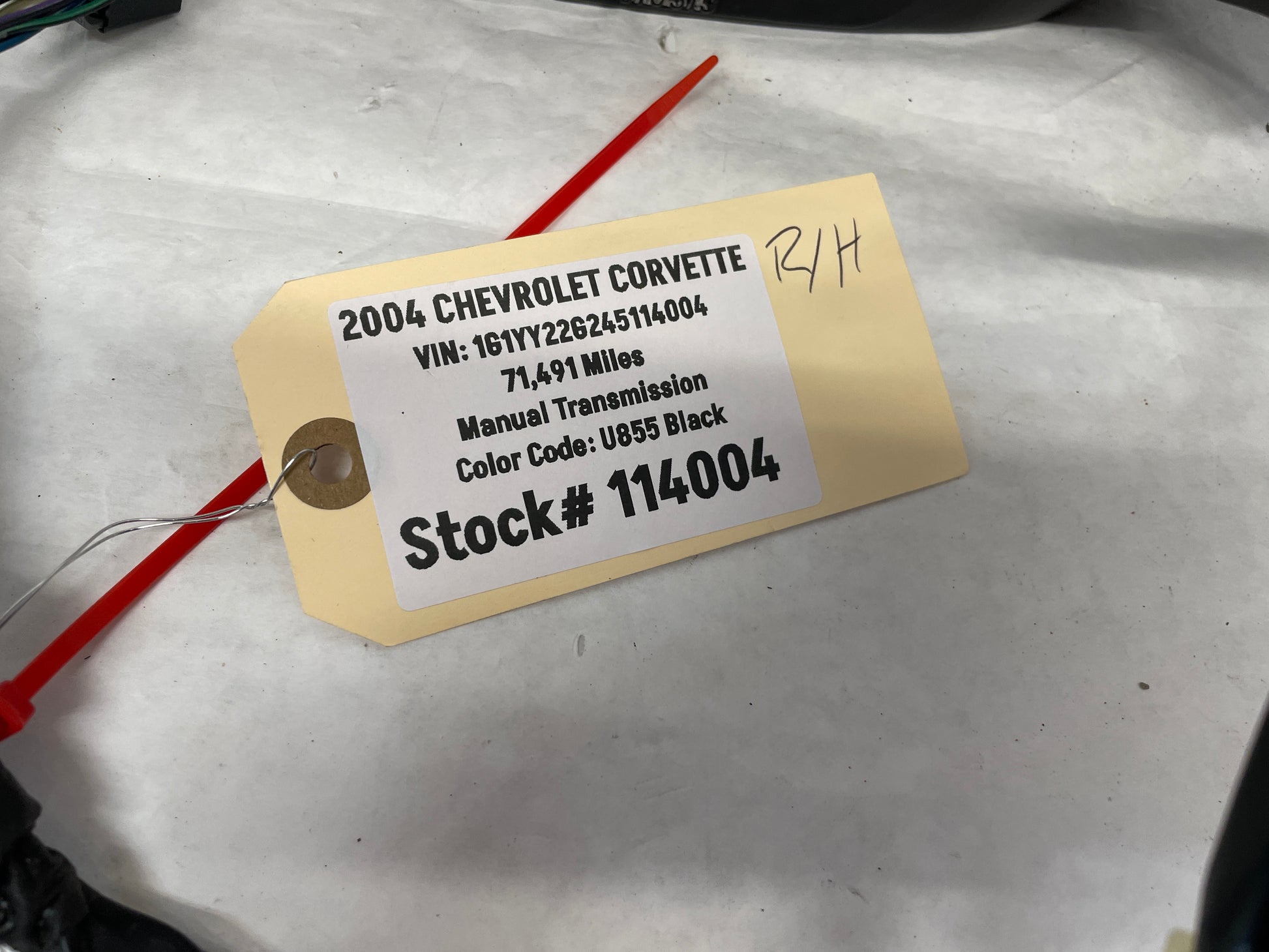 2004 Chevy C5 Corvette RH Passenger Exterior Out Side Mirror Black w/ Memory OEM - Day's Parts Yard