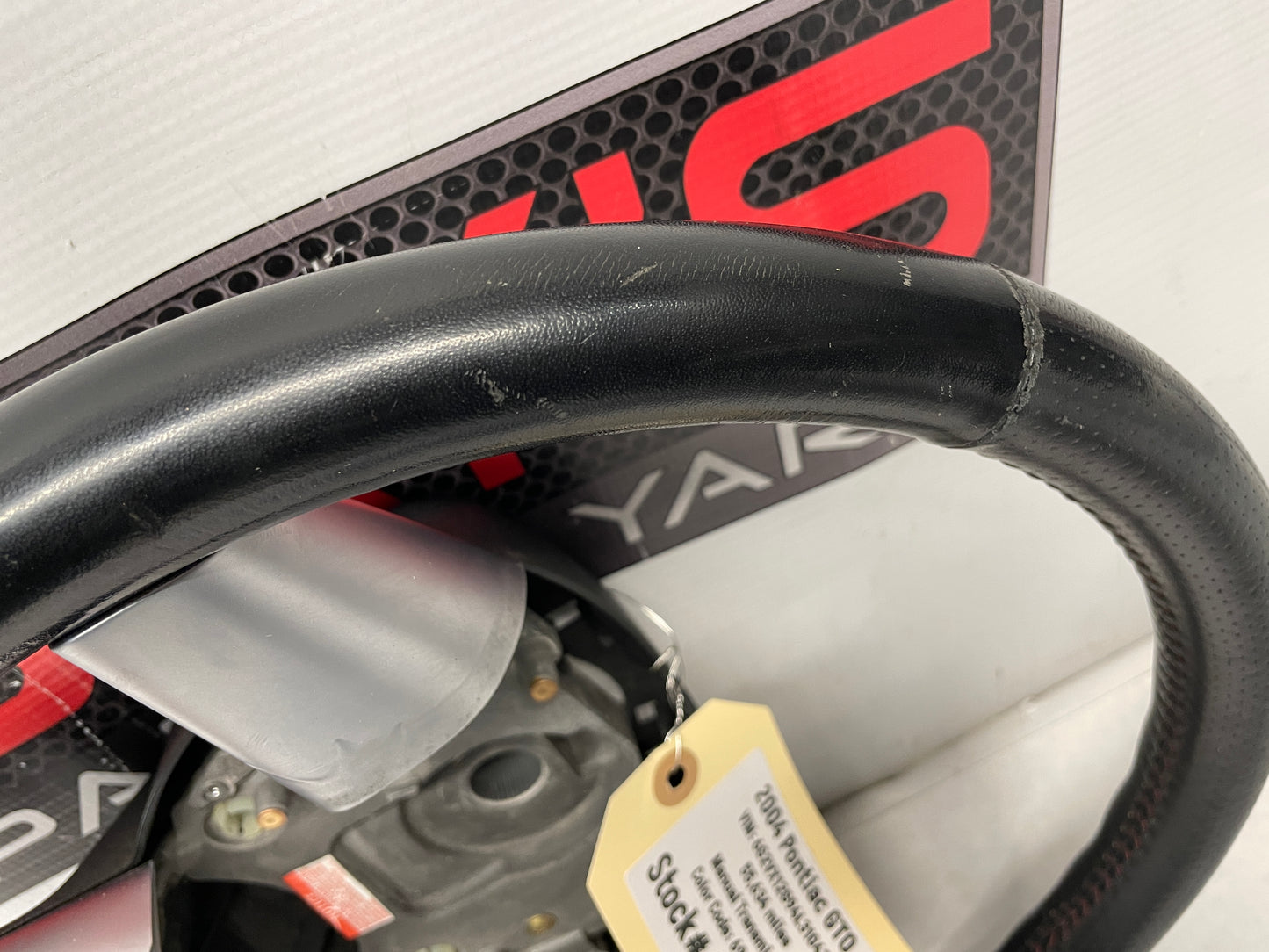 2004 Pontiac GTO Steering Wheel Red Stitching OEM - Day's Parts Yard