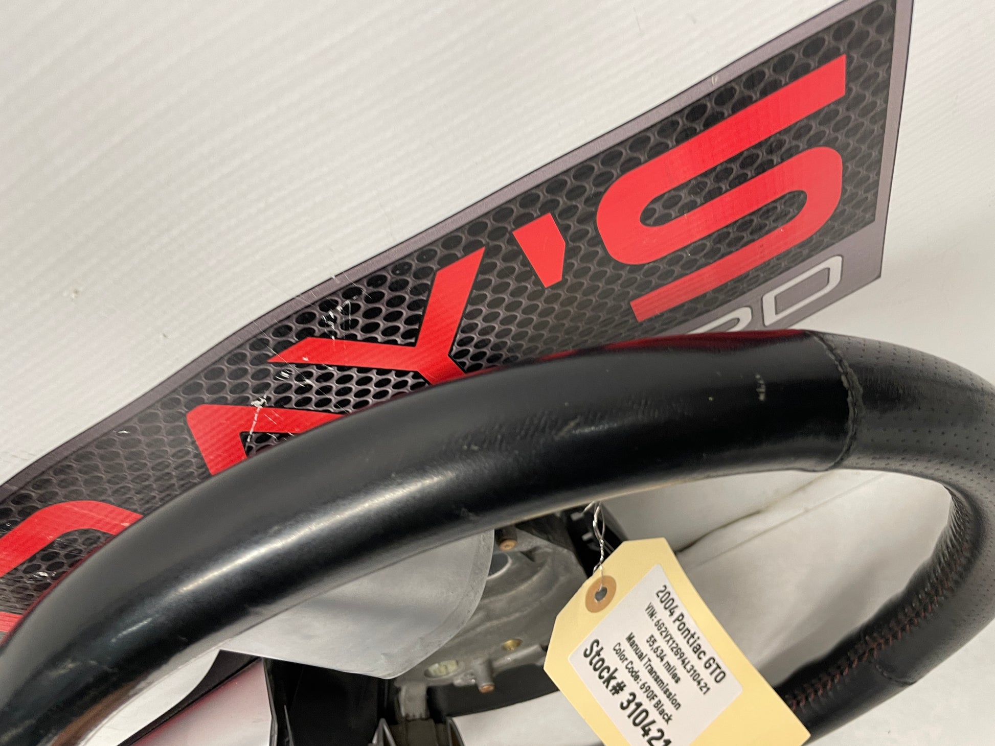 2004 Pontiac GTO Steering Wheel Red Stitching OEM - Day's Parts Yard