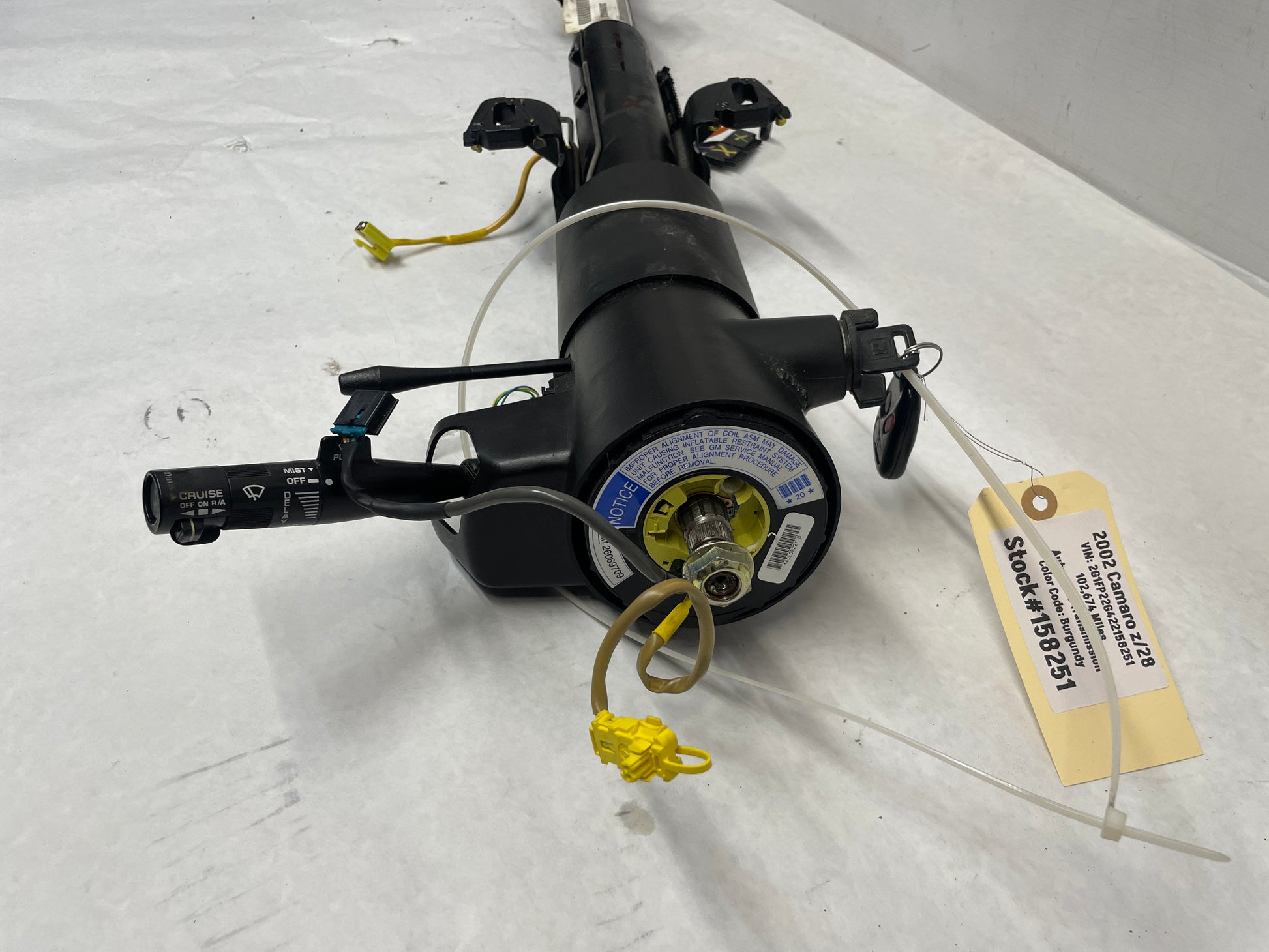 2002 Chevy Camaro Z28 Tilt Steering Column w/ Key OEM - Day's Parts Yard