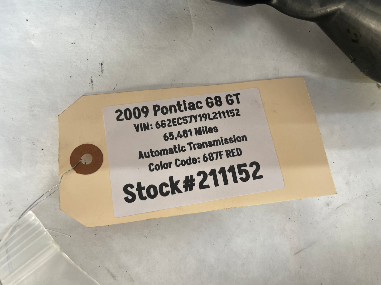 2009 Pontiac G8 GT Coolant Reservoir Overflow Tank Bottle Spout OEM - Day's Parts Yard