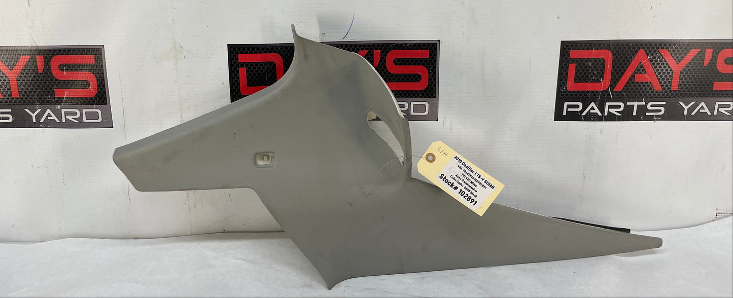 2010 Cadillac CTS-V Sedan LH Driver Titanium Quarter Interior C Pillar Trim Panel OEM