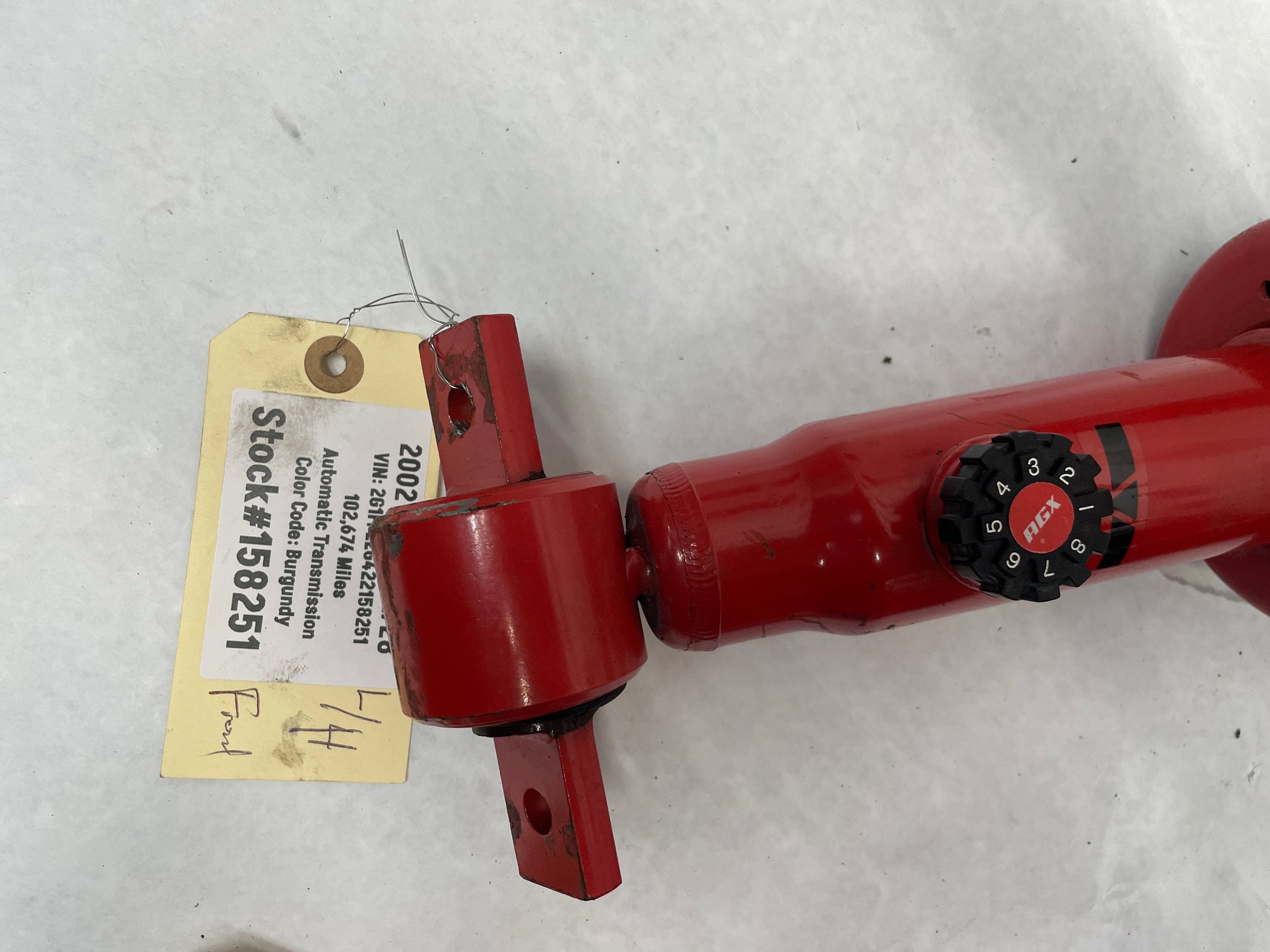 2002 Chevy Camaro Z28 AGX Rear Damping Rate Adjustable Shocks Absorbers & Struts - Day's Parts Yard