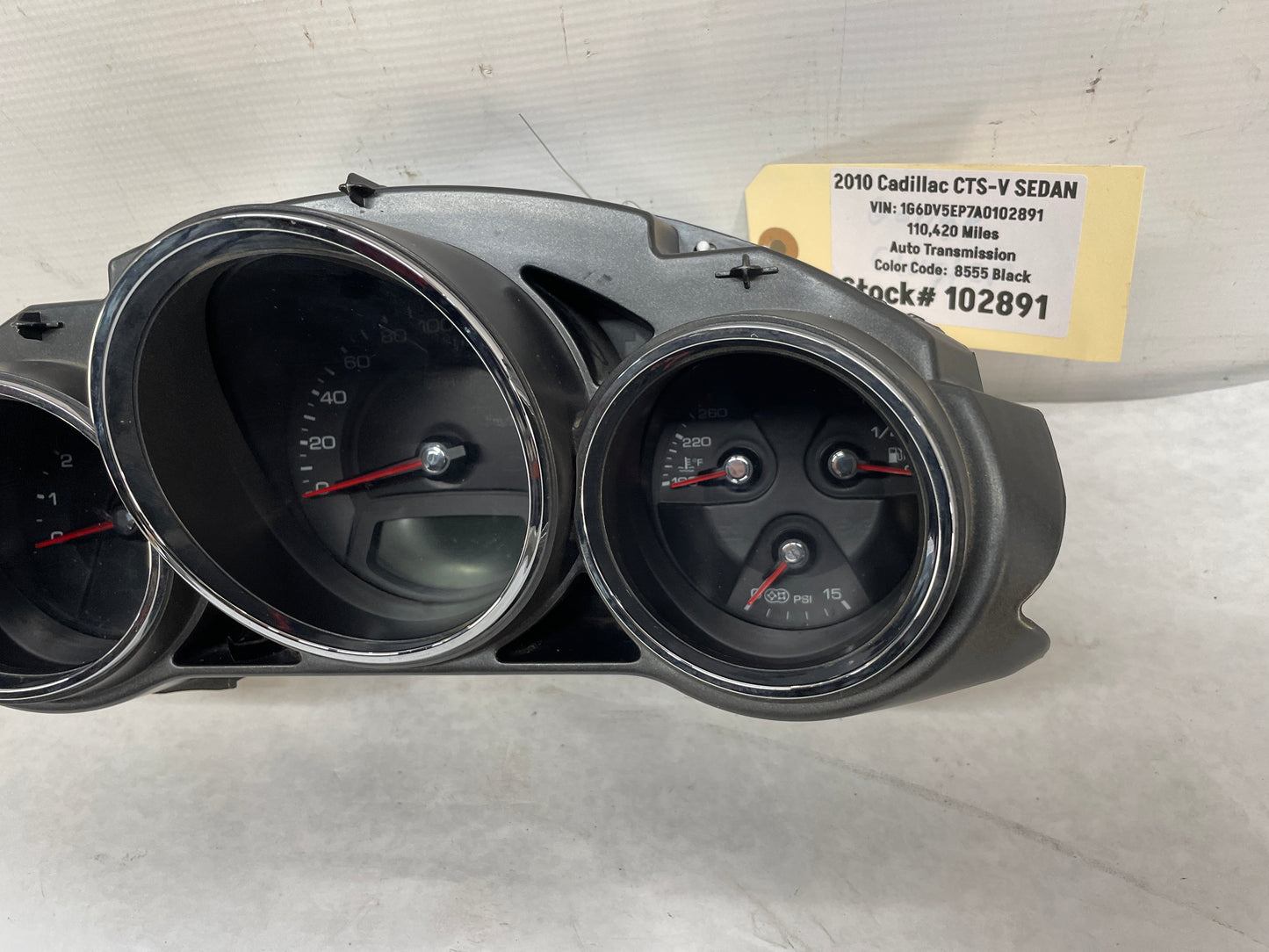 2010 Cadillac CTS-V Gauge Cluster Speedometer Instrument Panel OEM