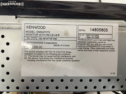 Kenwood DMX4707S 6.8” Car Digital Media Receiver with Apple CarPlay/Android Auto