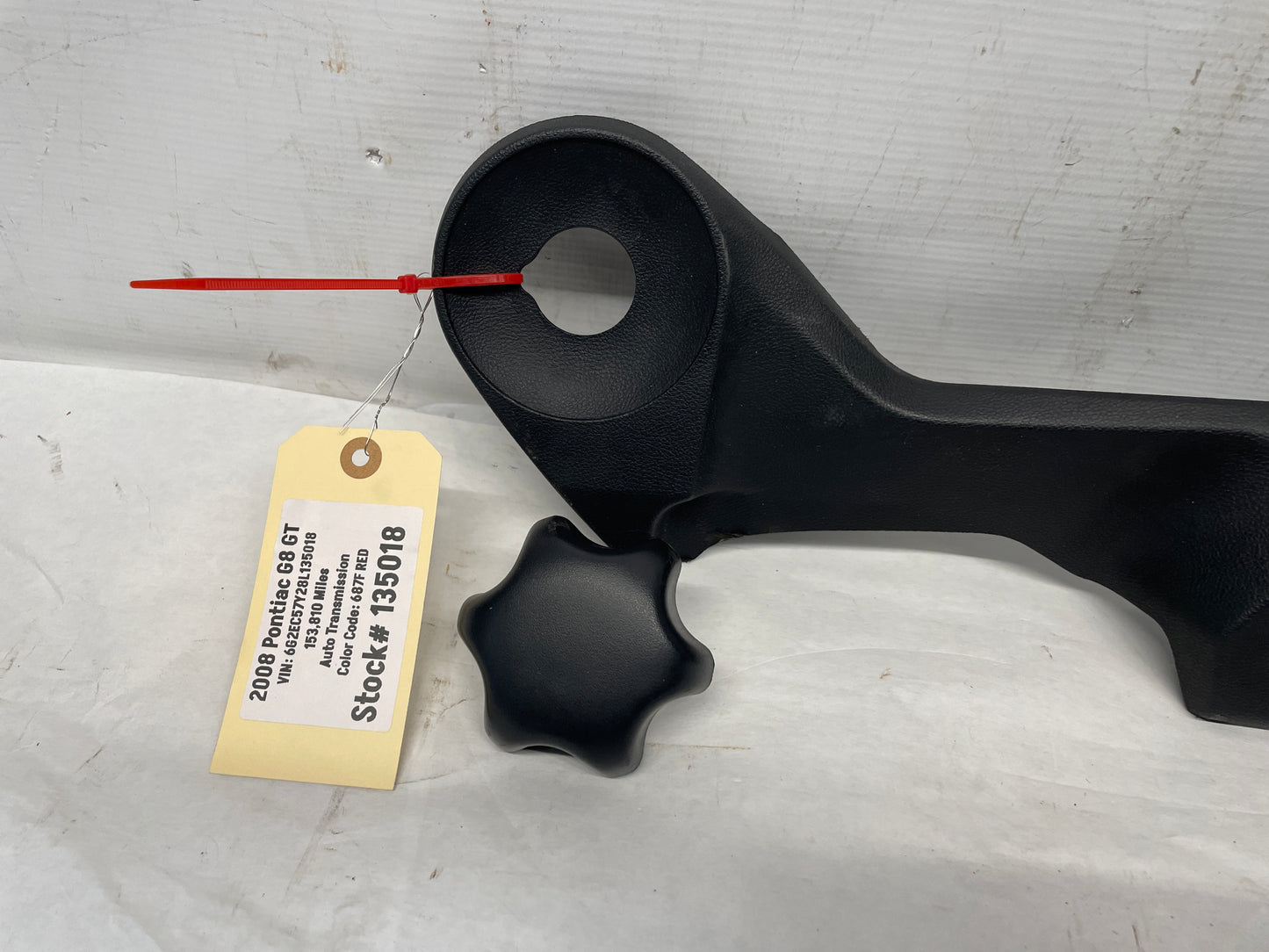 2008 Pontiac G8 GT RH Passenger Seat Control Trim Panel w/ Knob OEM
