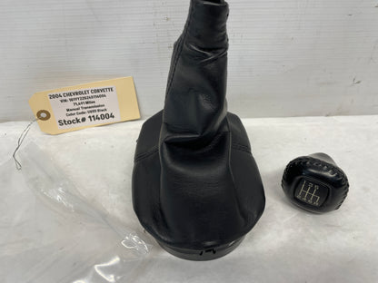 2004 Chevy C5 Corvette Leather Shifter Boot w/ Knob OEM - Day's Parts Yard