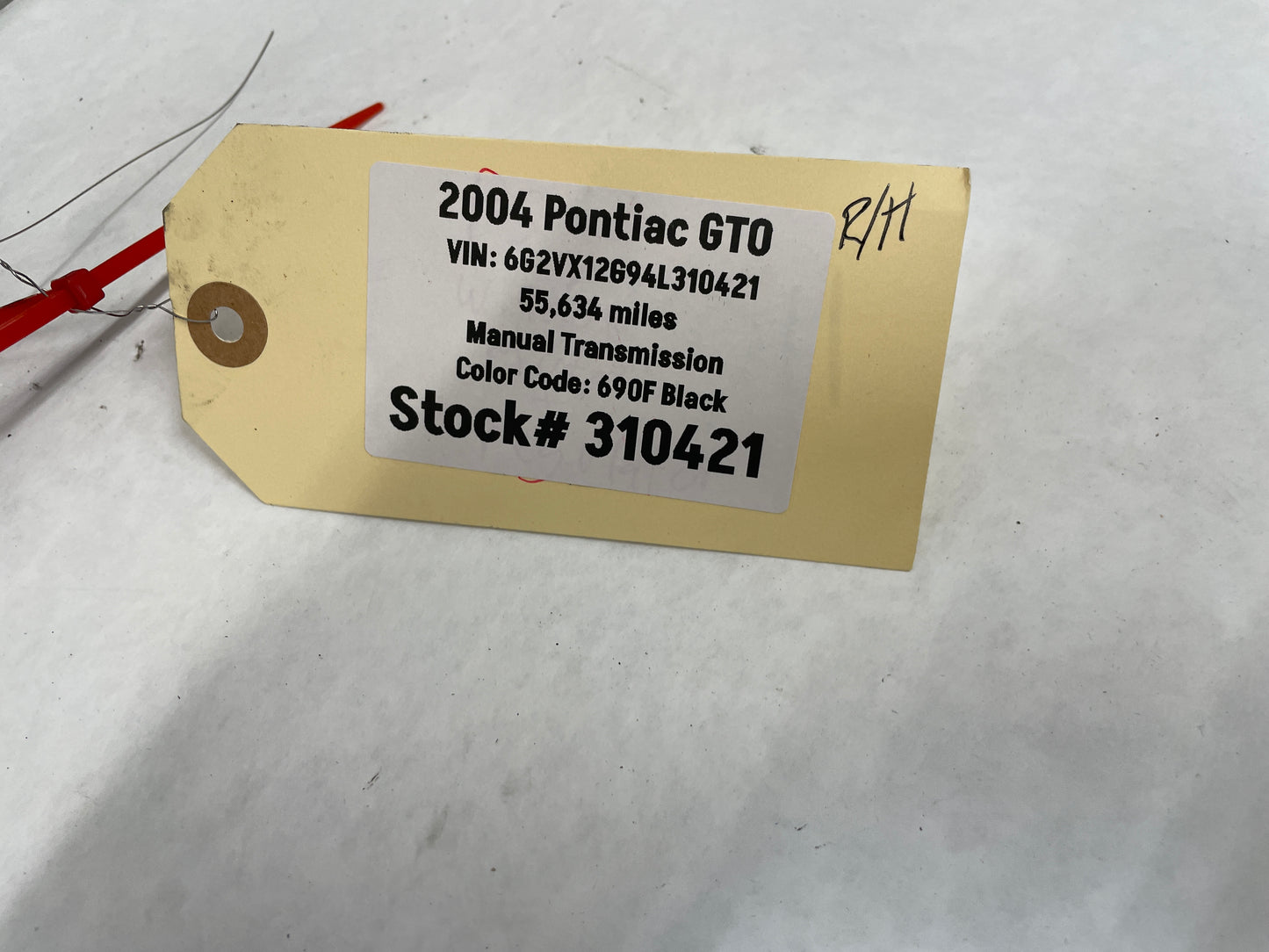 2004 Pontiac GTO RH Passenger Window Regulator w/ Motor OEM - Day's Parts Yard