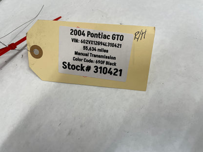 2004 Pontiac GTO RH Passenger Window Regulator w/ Motor OEM - Day's Parts Yard