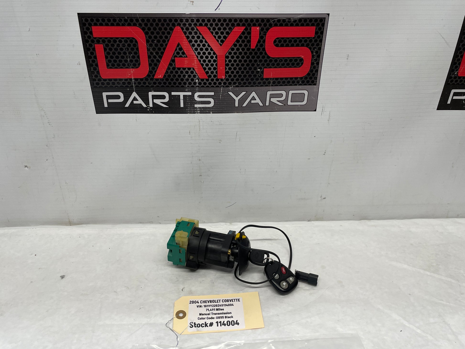 2004 Chevy C5 Corvette Ignition Switch w/ Key OEM - Day's Parts Yard