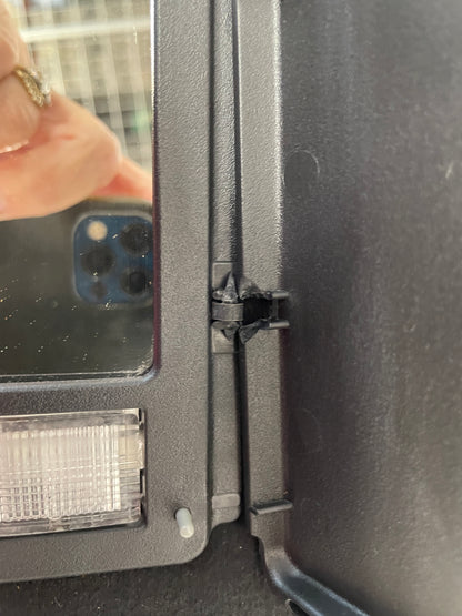 2004 Chevy C5 Corvette RH & LH Sun Visor Sunvisors w/ Clips OEM - Day's Parts Yard