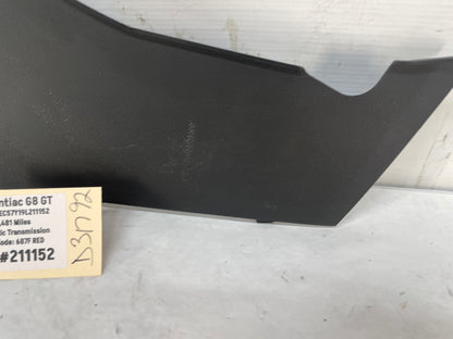 2009 Pontiac G8 GT RH Passenger Dash Center Console Lower Extension Side Trim OEM - Day's Parts Yard