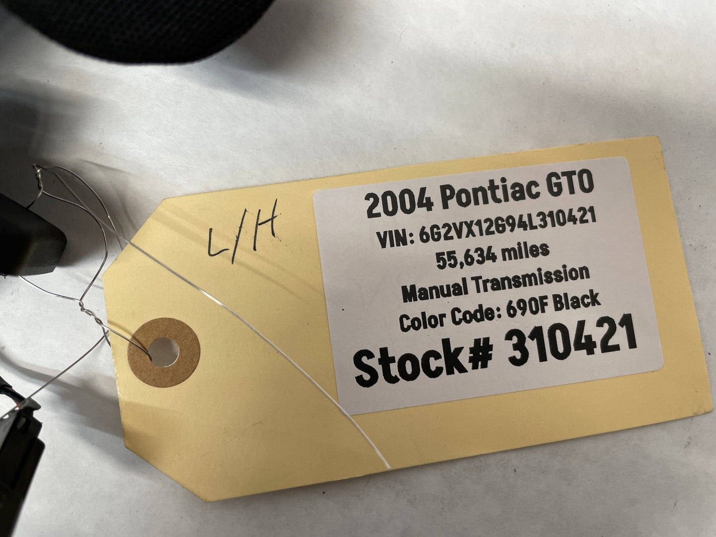 2004 Pontiac GTO LH Driver Sunvisor Sun Visor w/ Clip OEM - Day's Parts Yard