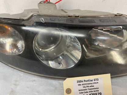 2004 Pontiac GTO RH Passenger Head Light Headlight Lamp OEM