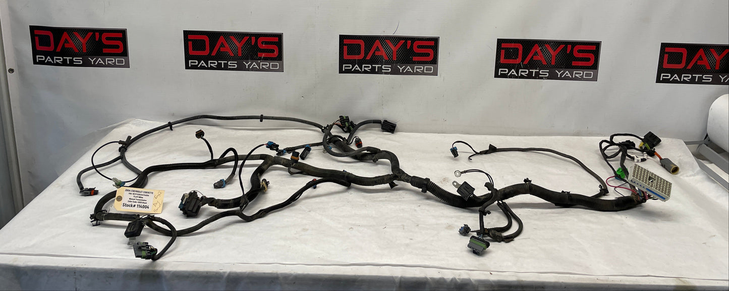 2004 Chevy Corvette Head Light Lamp ABS Engine Bay Wire Wiring Harness OEM
