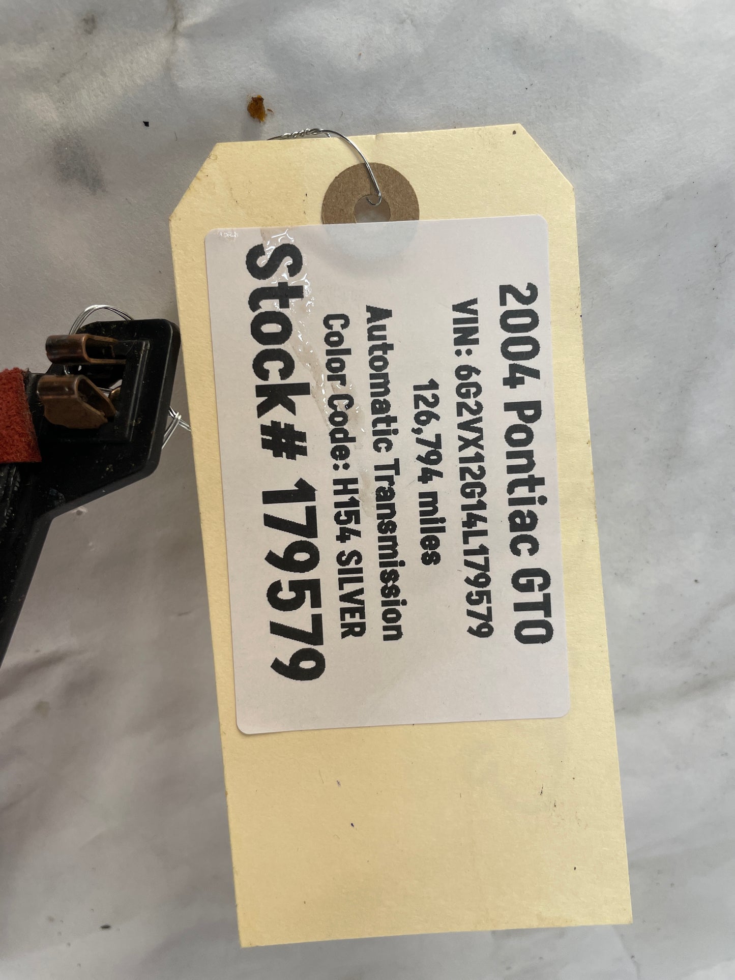 2004 Pontiac GTO LH Driver Center Console Suede Insert Trim Panel OEM Red