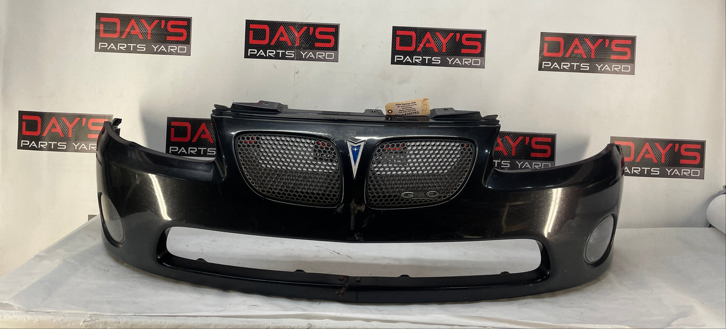2004 Pontiac GTO Front Bumper Cover Fascia Black OEM - Day's Parts Yard