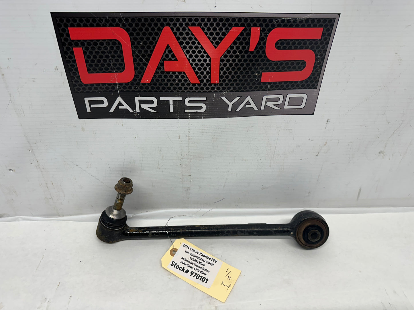 2014 Chevy Caprice PPV LH Driver Front Lower Control Arm OEM - Day's Parts Yard