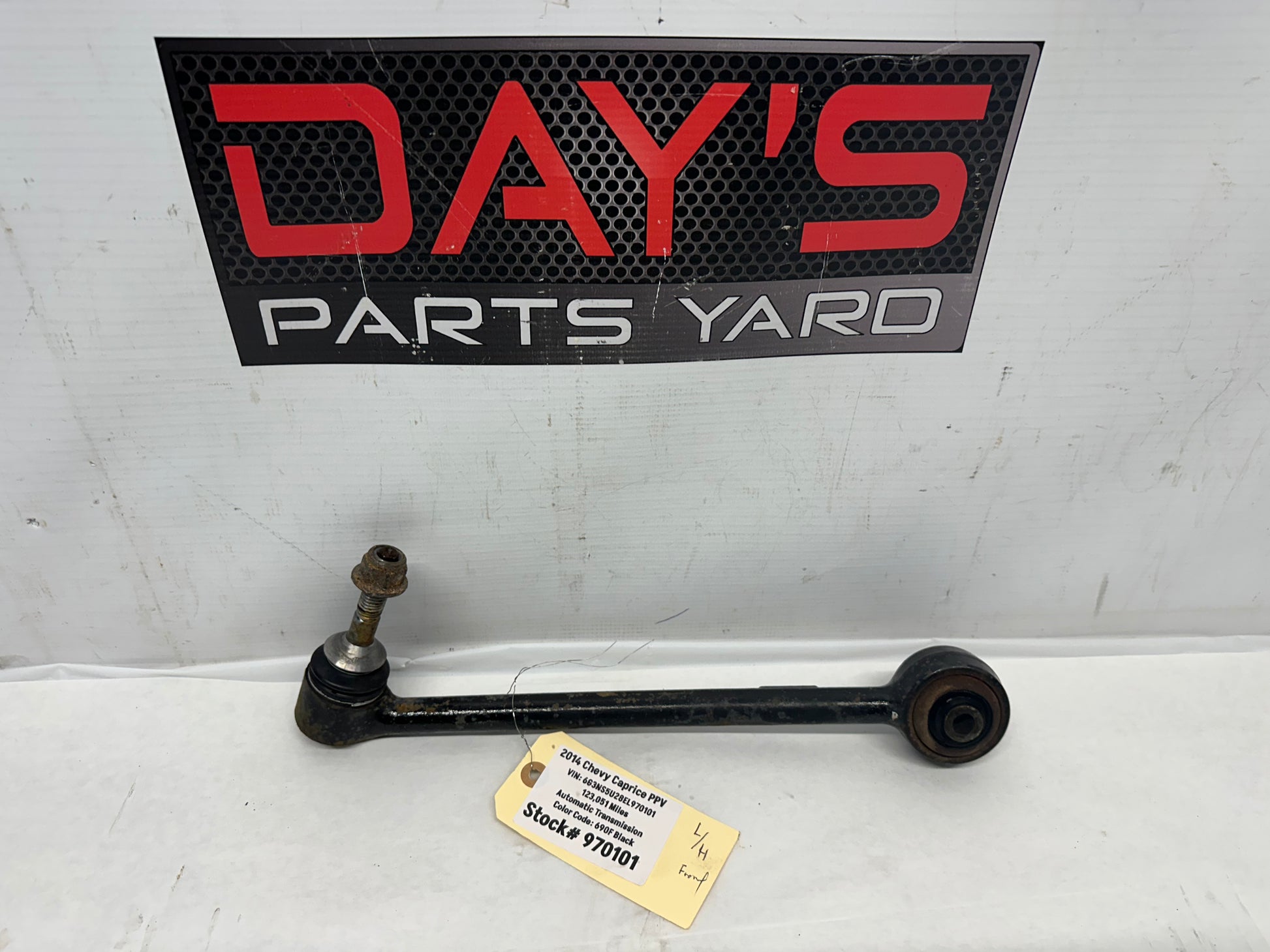 2014 Chevy Caprice PPV LH Driver Front Lower Control Arm OEM - Day's Parts Yard