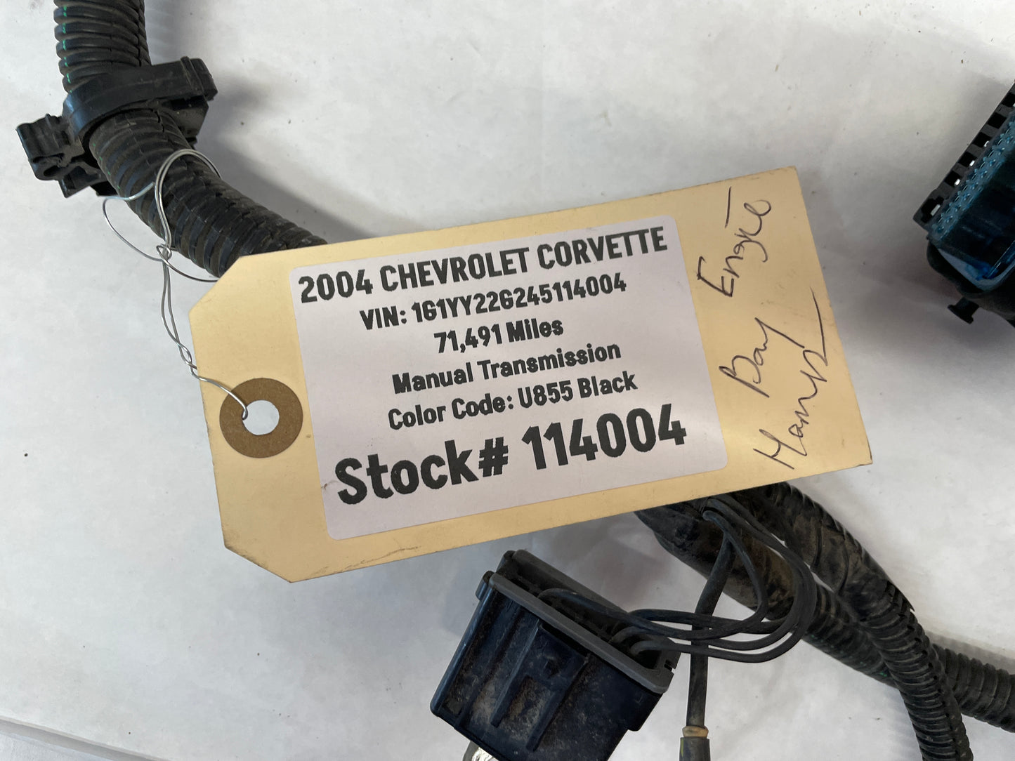 2004 Chevy Corvette Head Light Lamp ABS Engine Bay Wire Wiring Harness OEM