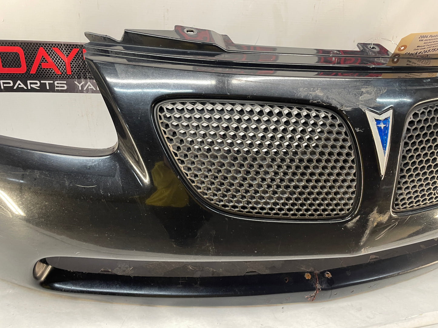 2004 Pontiac GTO Front Bumper Cover Fascia Black OEM - Day's Parts Yard