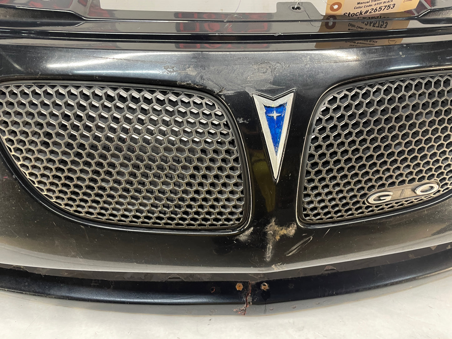 2004 Pontiac GTO Front Bumper Cover Fascia Black OEM - Day's Parts Yard
