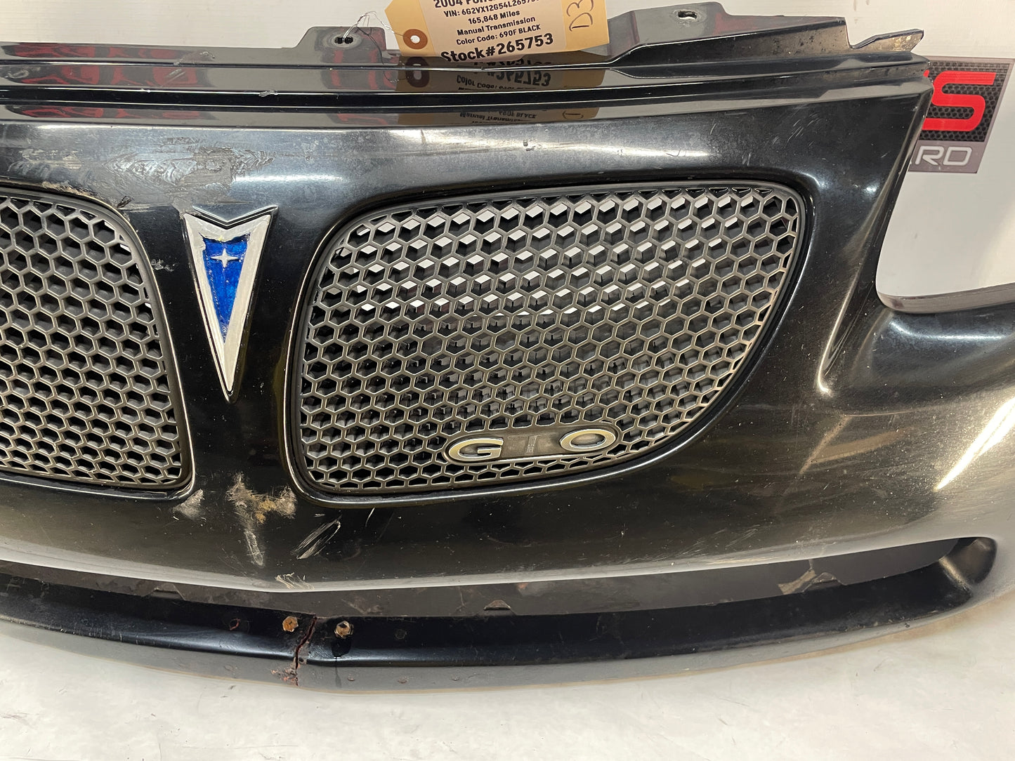 2004 Pontiac GTO Front Bumper Cover Fascia Black OEM - Day's Parts Yard