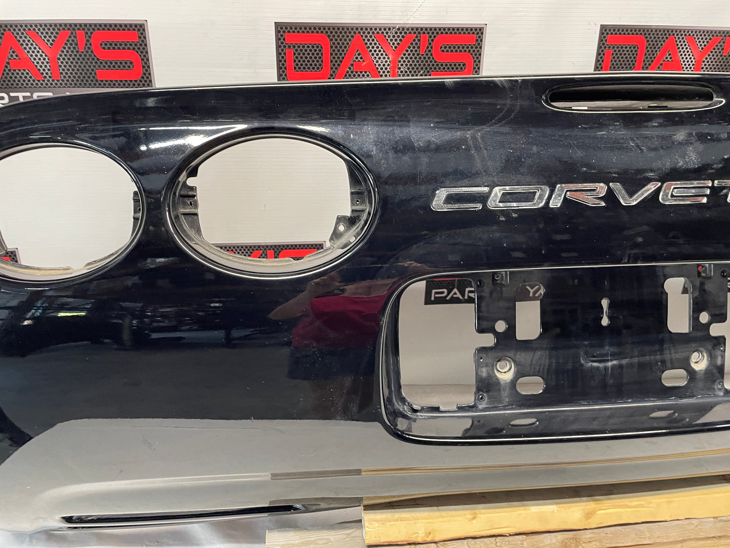 2004 Chevy C5 Corvette Rear Bumper Cover Black OEM