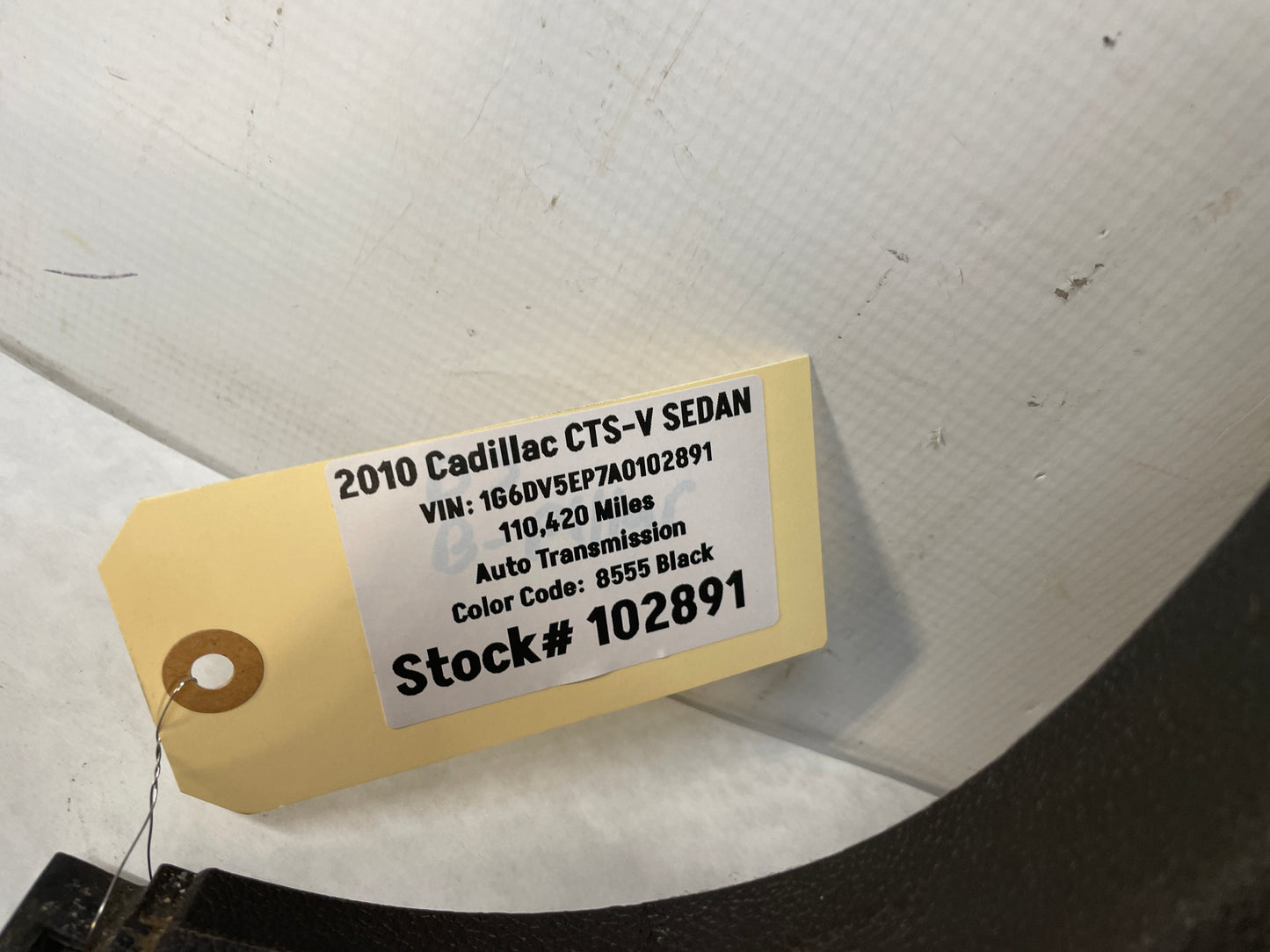 2010 Cadillac CTS-V Sedan LH Driver Lower Interior B Pillar Trim Cover Black OEM