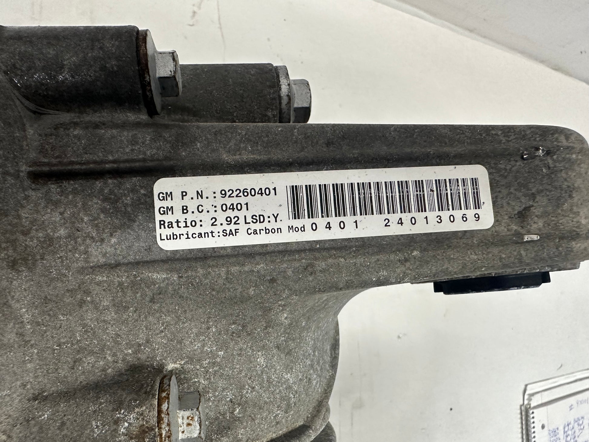 2014 Chevy Caprice PPV Rearend Rear End Diff Differential Carrier 2.92 LSD OEM - Day's Parts Yard
