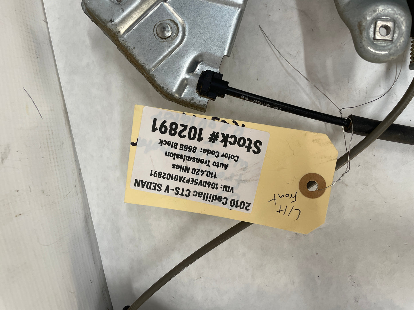 2010 Cadillac CTS-V Sedan LH Driver Front Window Regulator w/ Motor OEM