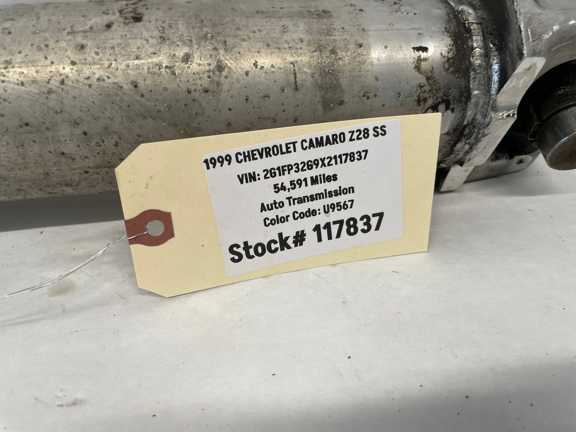 1999 Chevy Camaro Z28 SS Aluminum Driveshaft Drive Prop Shaft OEM - Day's Parts Yard