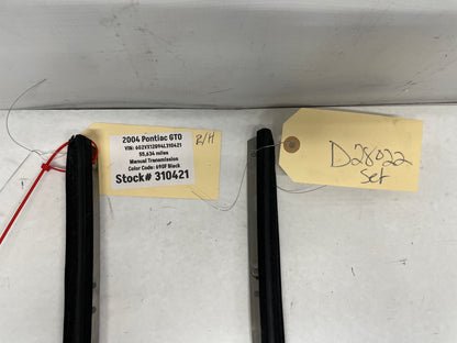 2004 Pontiac GTO RH & LH Rear Door Window Trim OEM - Day's Parts Yard