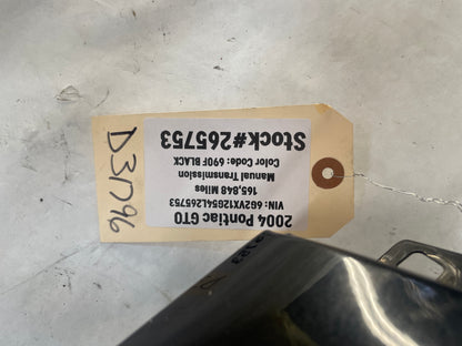 2004 Pontiac GTOLH Driver Front Fender Black OEM - Day's Parts Yard