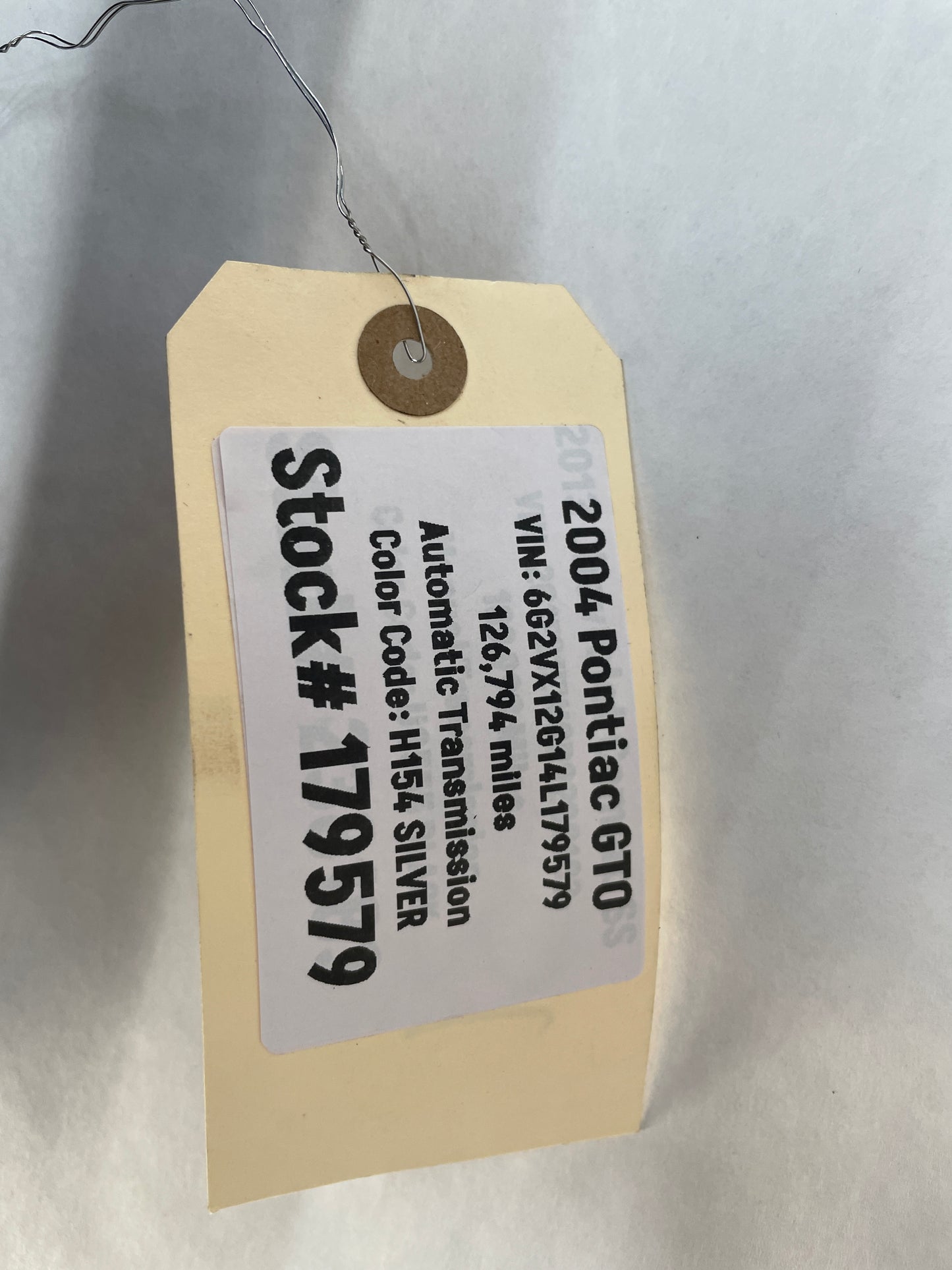 2004 Pontiac GTO LH Driver Front Exterior Door OEM Silver