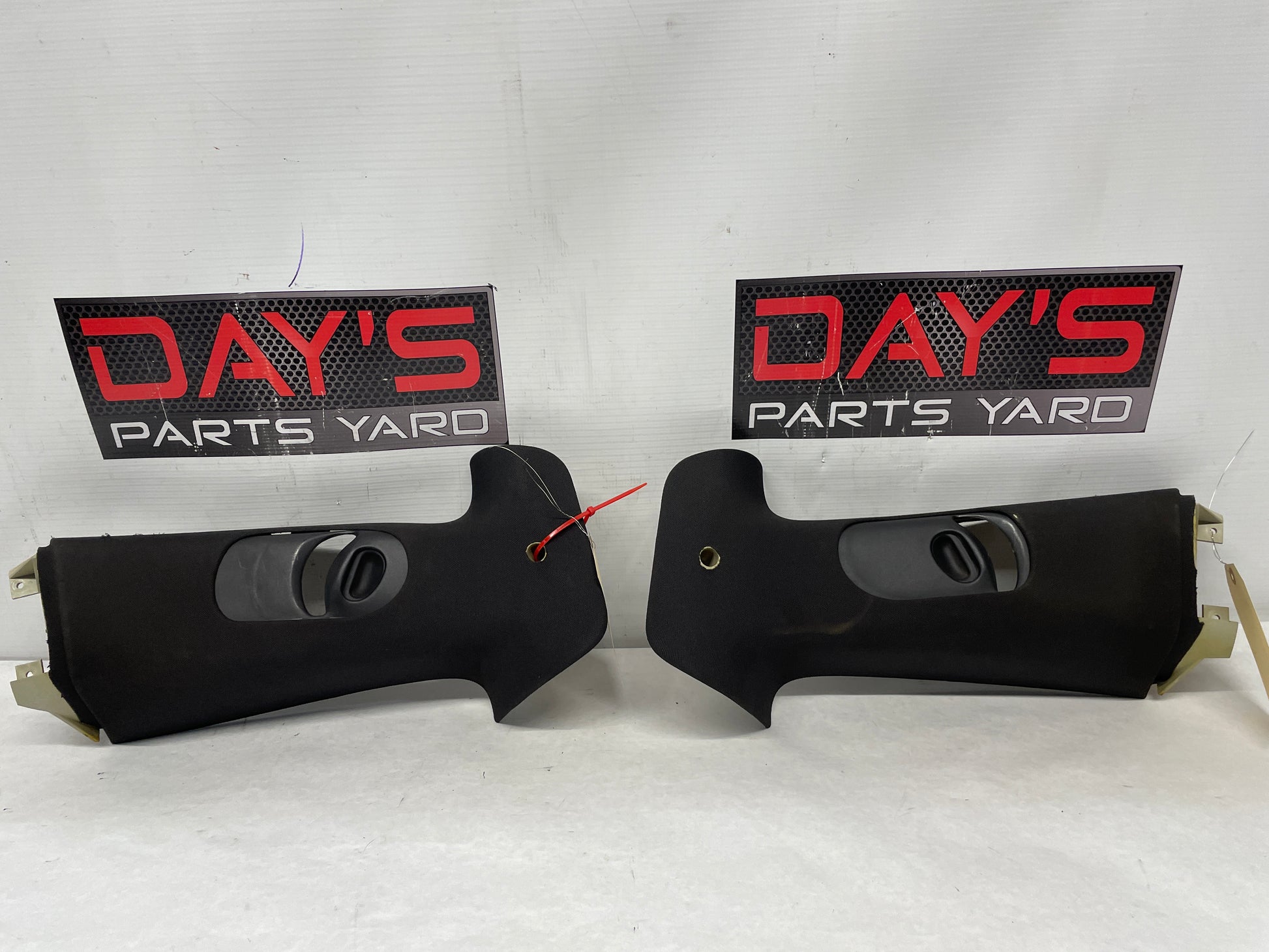 2004 Pontiac GTO RH & LH Interior Upper B Pillar Seat Belt Trim OEM - Day's Parts Yard