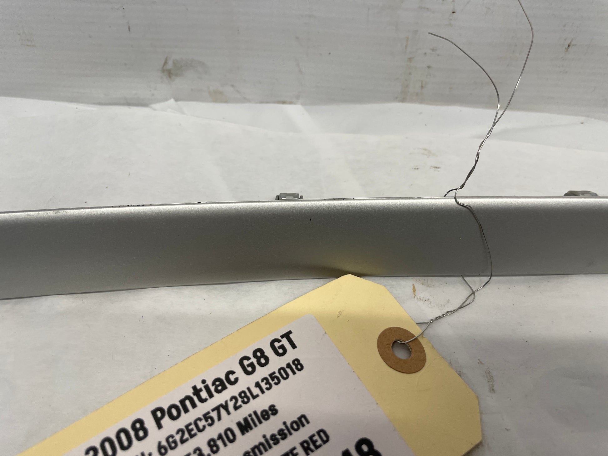 2008 Pontiac G8 GT LH & RH Silver Dash Trim Accent Applique Panel OEM - Day's Parts Yard