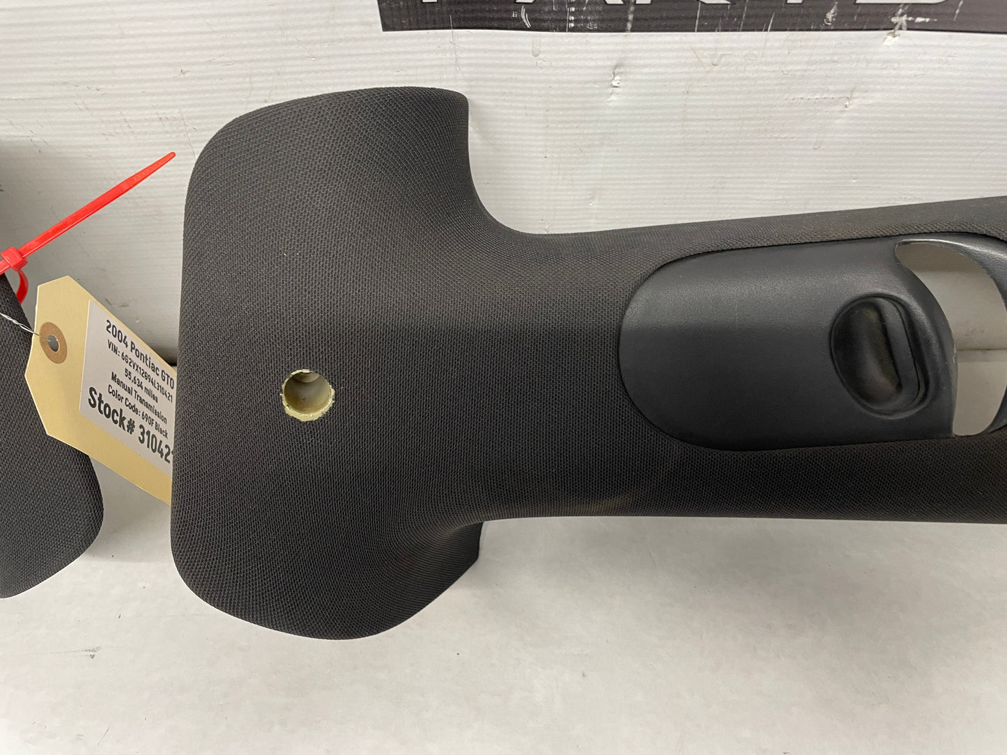 2004 Pontiac GTO RH & LH Interior Upper B Pillar Seat Belt Trim OEM - Day's Parts Yard
