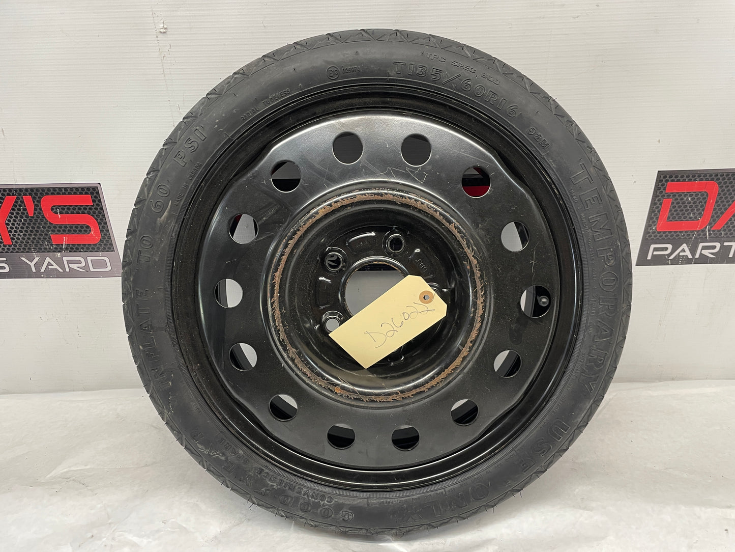 2002 Chevy Camaro Z28 Goodyear Spare Tire T135/60R16 OEM - Day's Parts Yard
