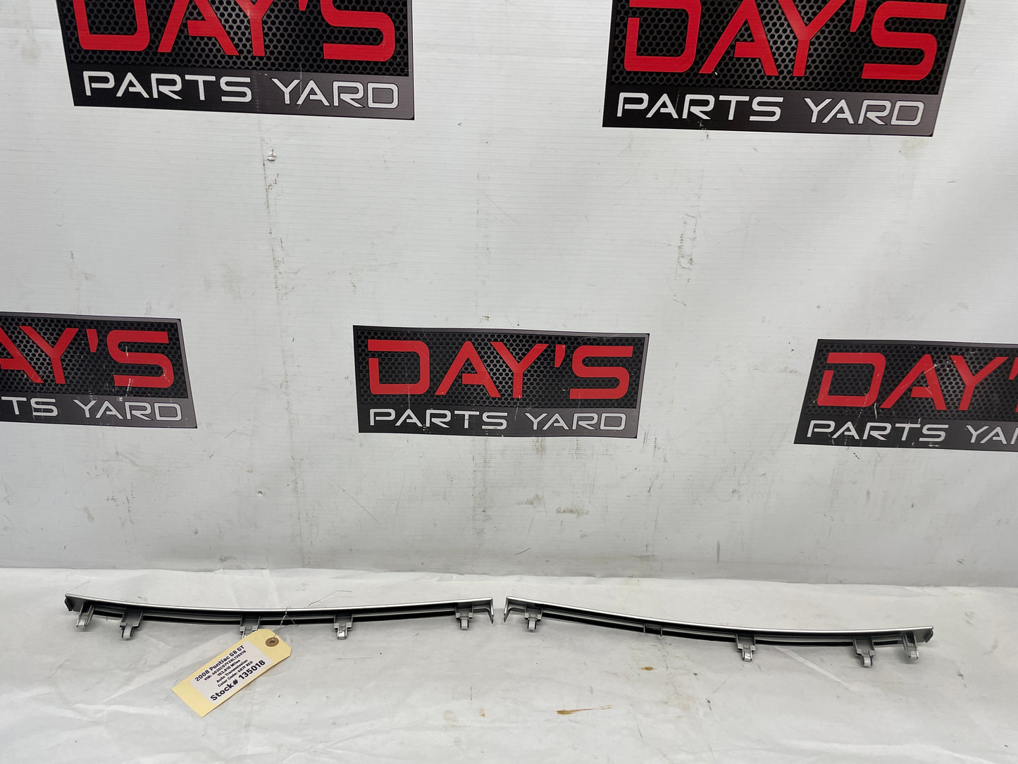 2008 Pontiac G8 GT LH & RH Silver Dash Trim Accent Applique Panel OEM - Day's Parts Yard