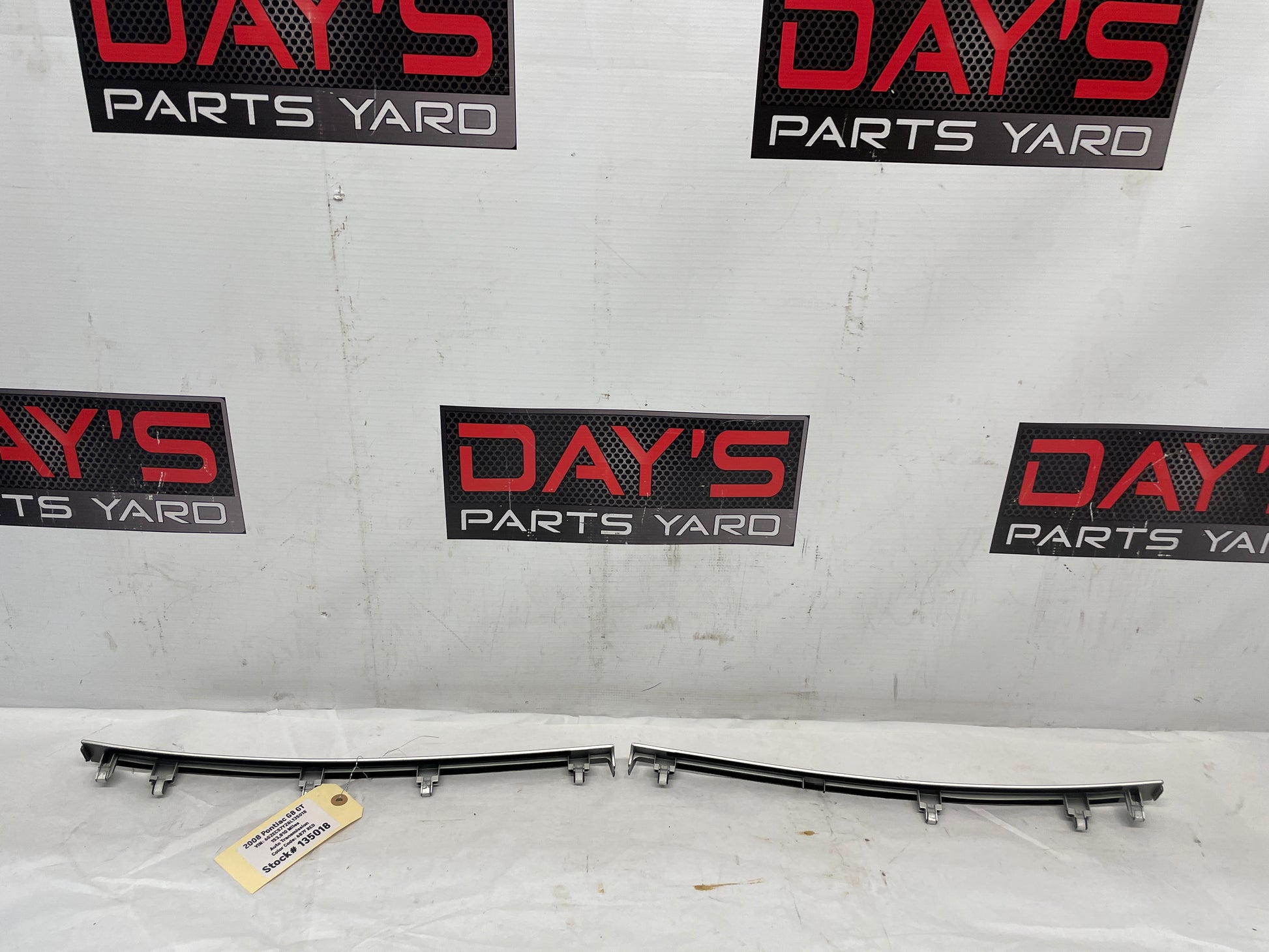 2008 Pontiac G8 GT LH & RH Silver Dash Trim Accent Applique Panel OEM - Day's Parts Yard