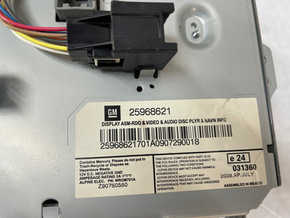 2010 Cadillac CTS-V Sedan Navigation Pop Up Touch Screen Display Unit w/ Radio Unit OEM