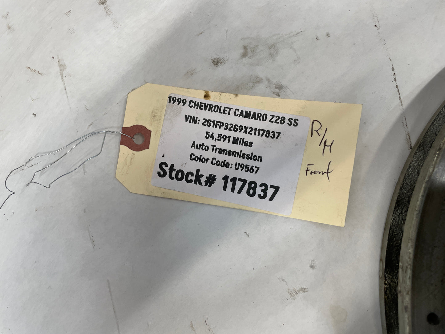 1999 Chevy Camaro Z28 SS RH & LH Front Brake Calipers & Rotors OEM