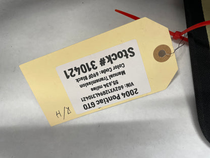 2004 Pontiac GTO RH & LH Interior Upper B Pillar Seat Belt Trim OEM - Day's Parts Yard