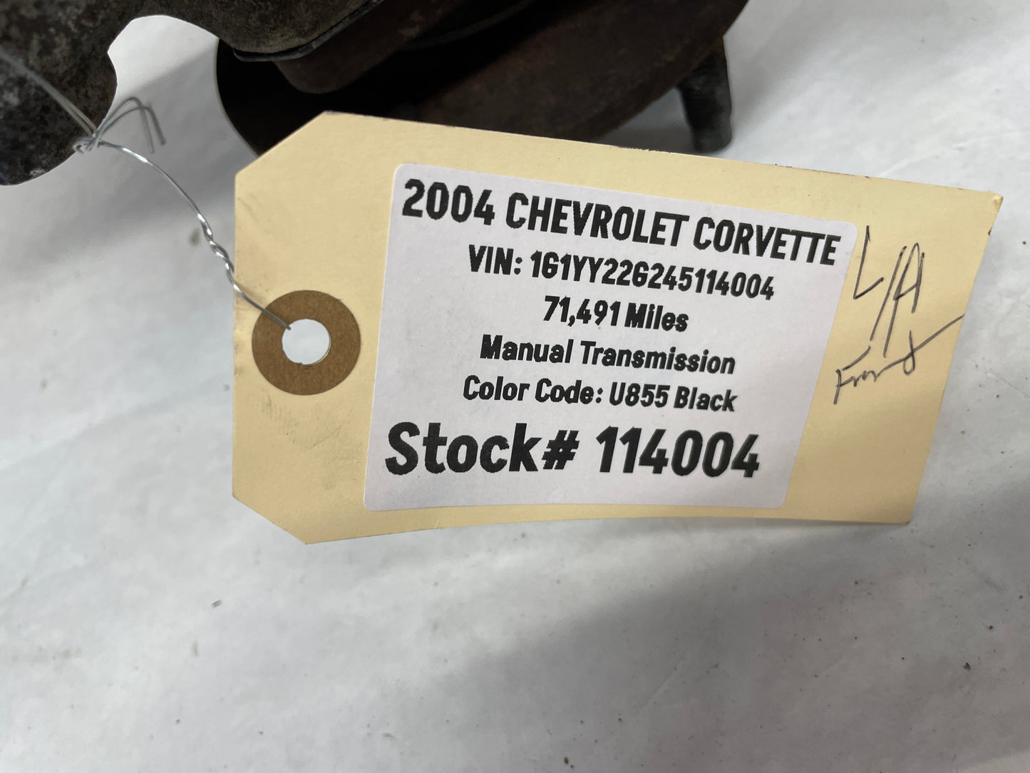 2004 Chevy Corvette LH Driver Front Suspension Spindle Knuckle Hub OEM