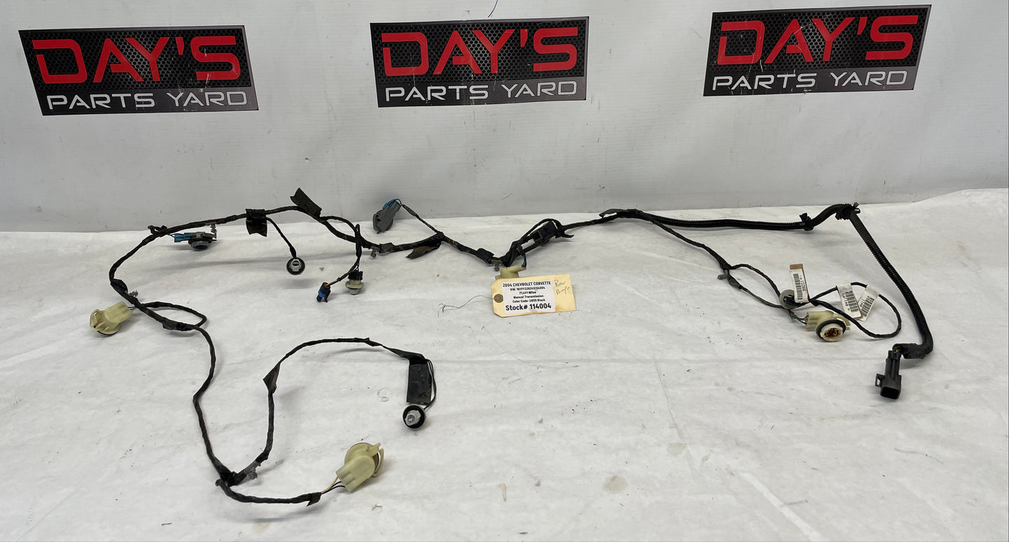 2004 Chevy C5 Corvette Rear Bumper Tail Light Lamp Wire Wiring Harness OEM