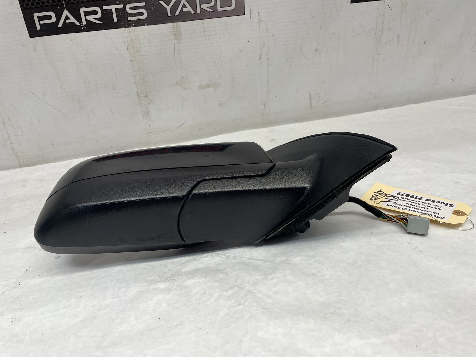 2016 Chevy SS Sedan RH Passenger Exterior Out Side Mirror Black OEM - Day's Parts Yard