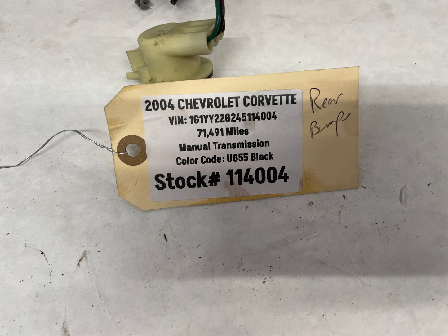 2004 Chevy C5 Corvette Rear Bumper Tail Light Lamp Wire Wiring Harness OEM