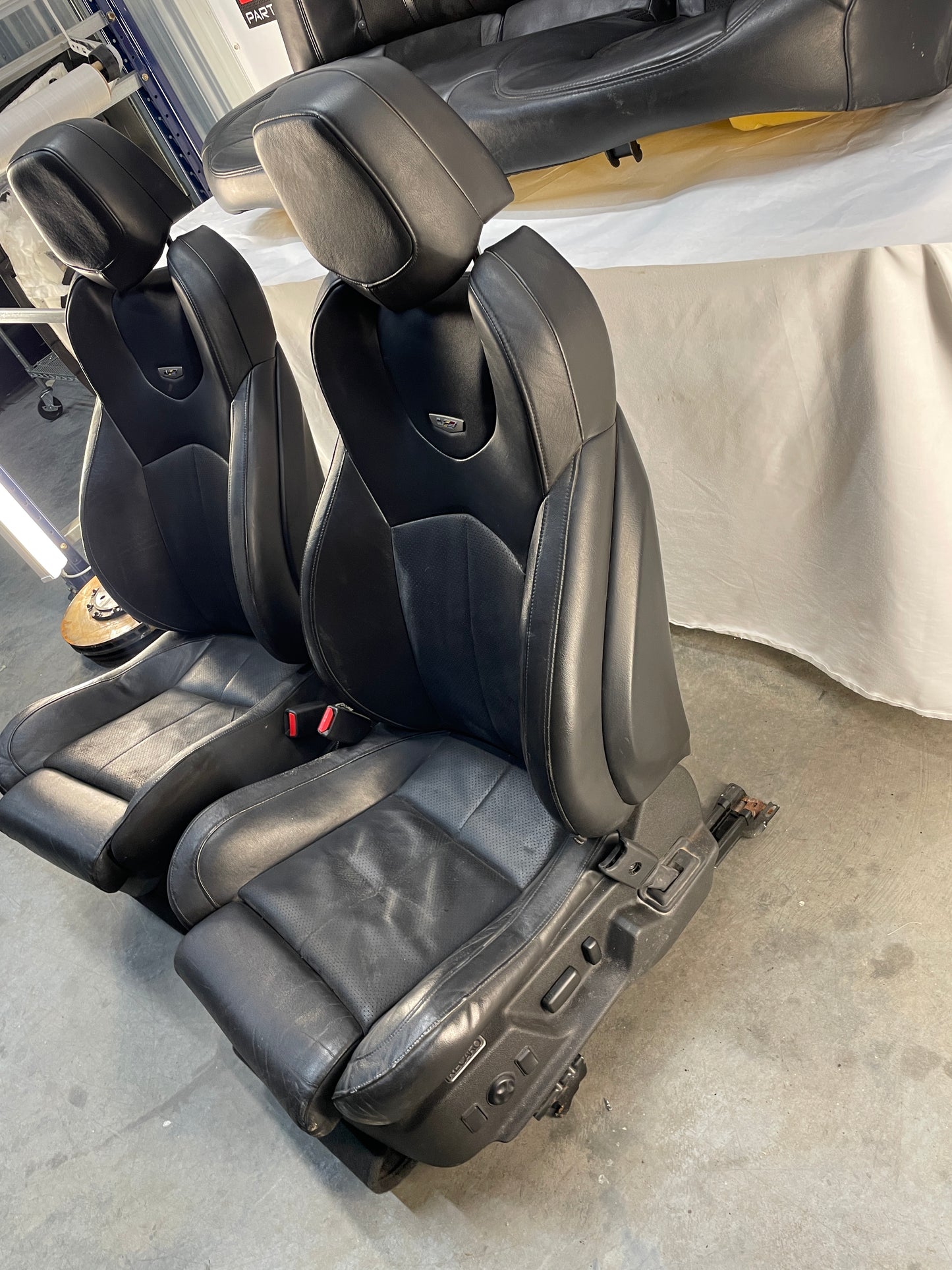 2010 Cadillac CTS-V Sedan Recaro Seats Front & Rear Black Leather OEM