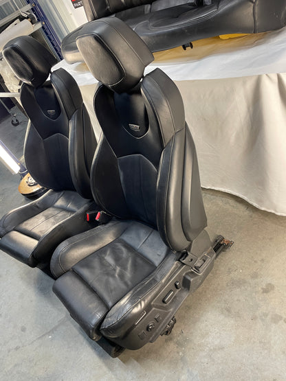 2010 Cadillac CTS-V Sedan Recaro Seats Front & Rear Black Leather OEM